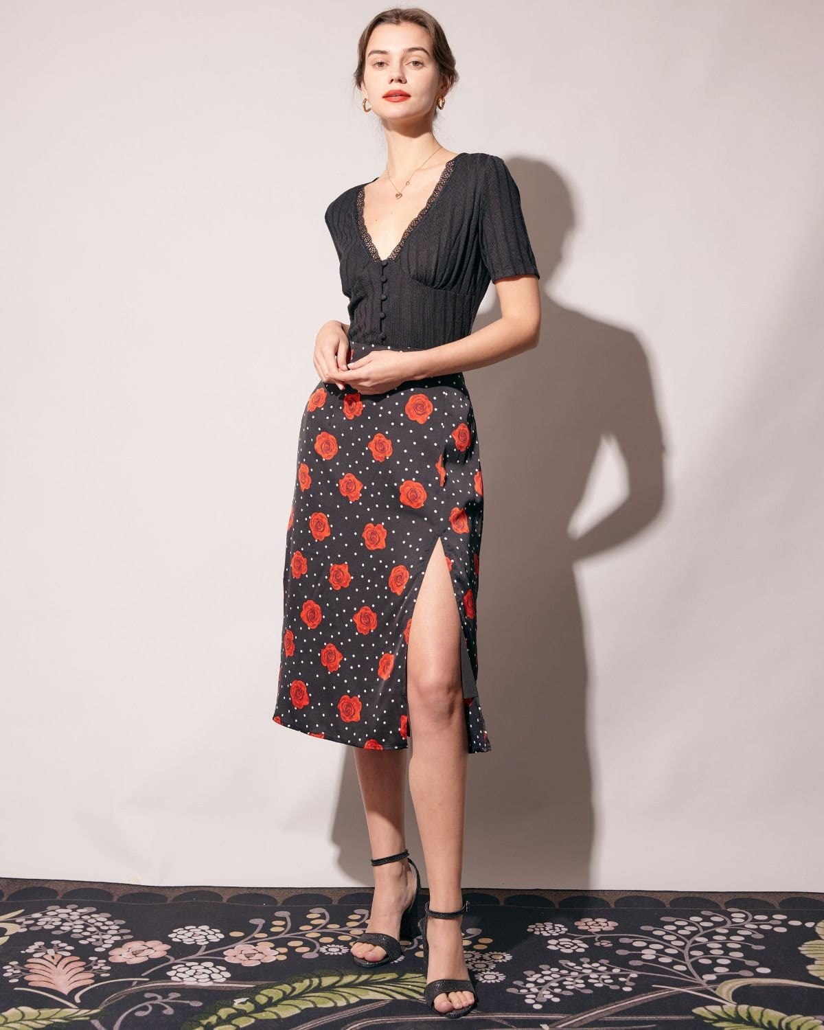La camiseta de canalé con detalles de encaje