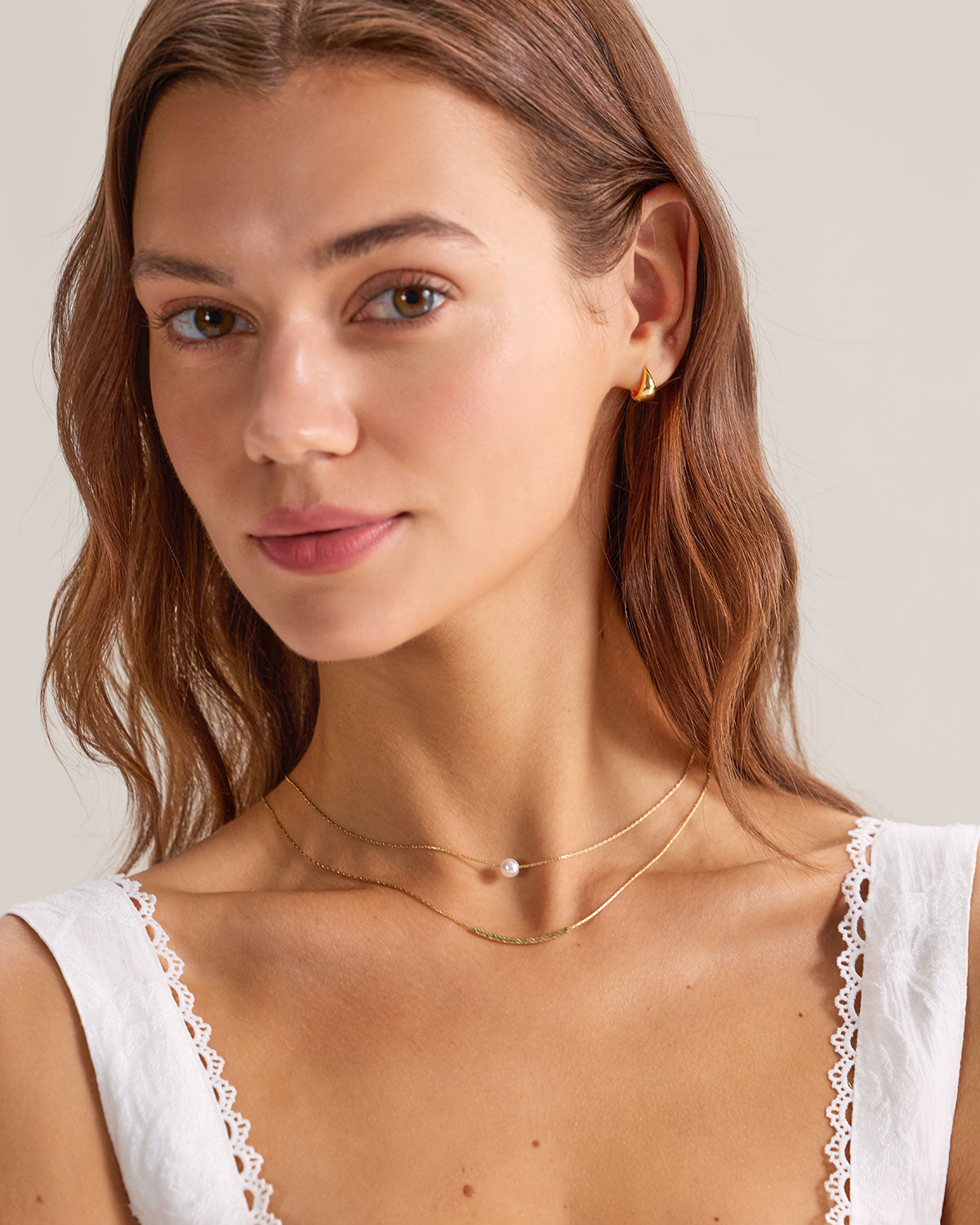 Collar doble de perlas