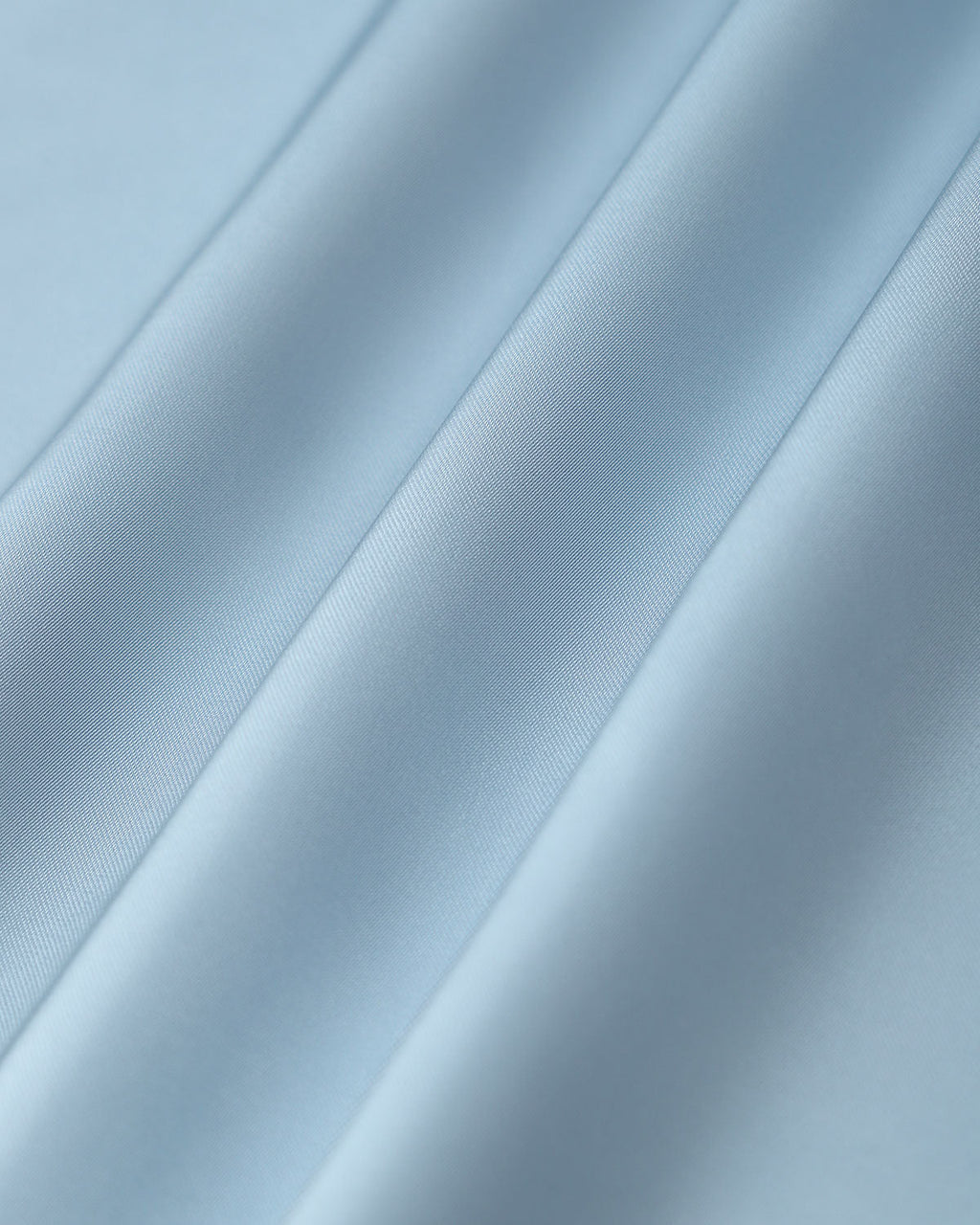 Blue Square Neck Ruffle Satin Midi Dress