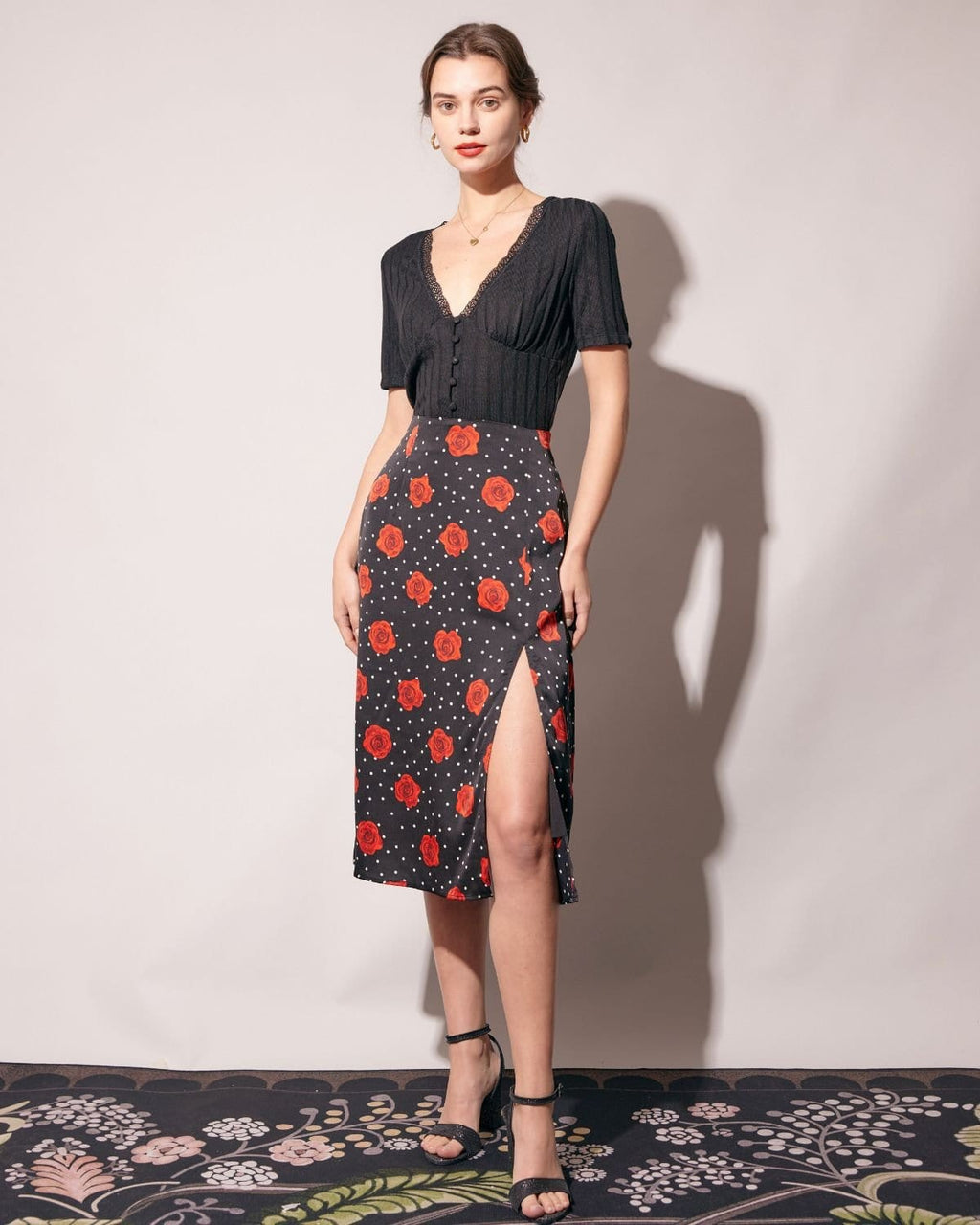 La camiseta de canalé con detalles de encaje