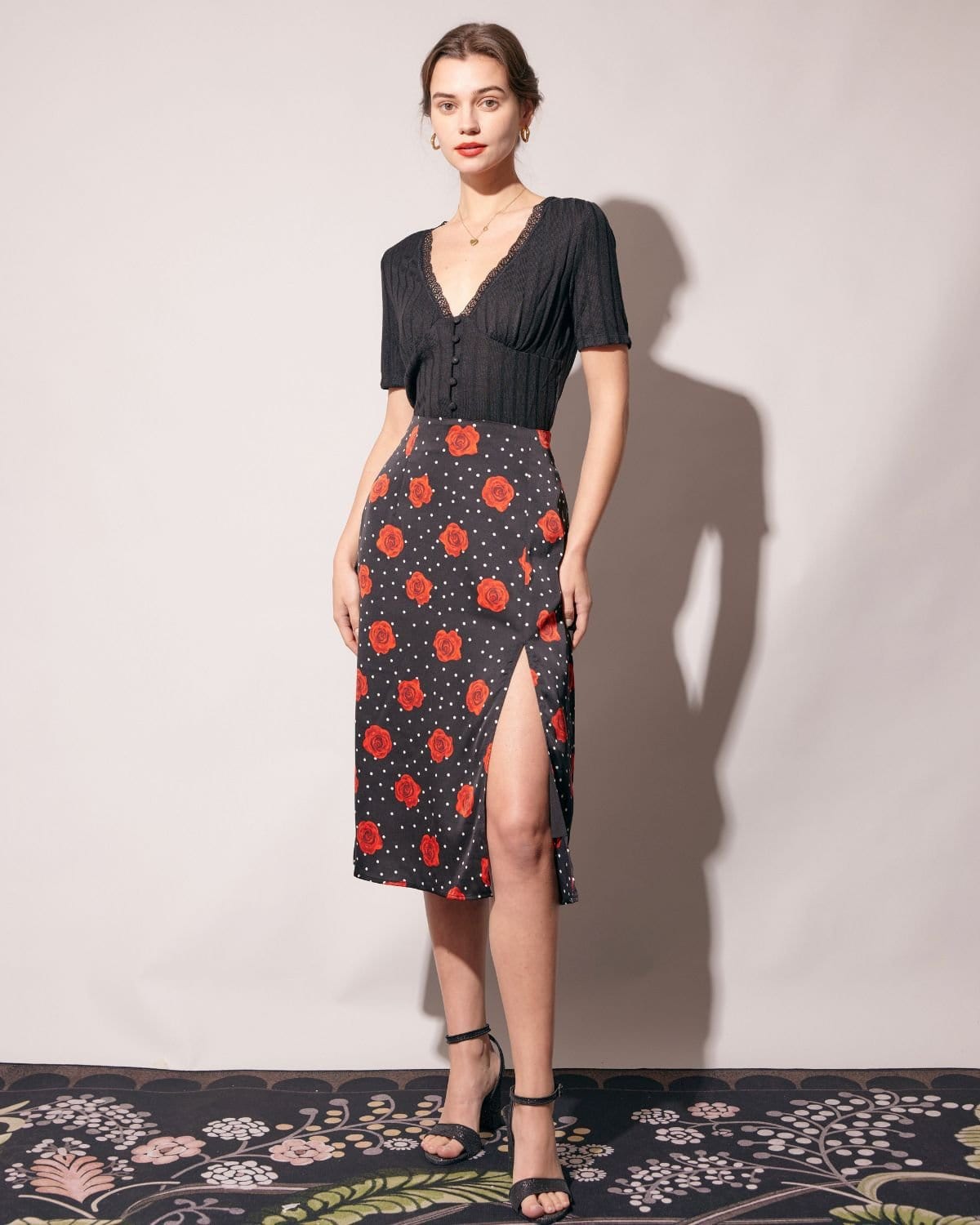 La camiseta de canalé con detalles de encaje