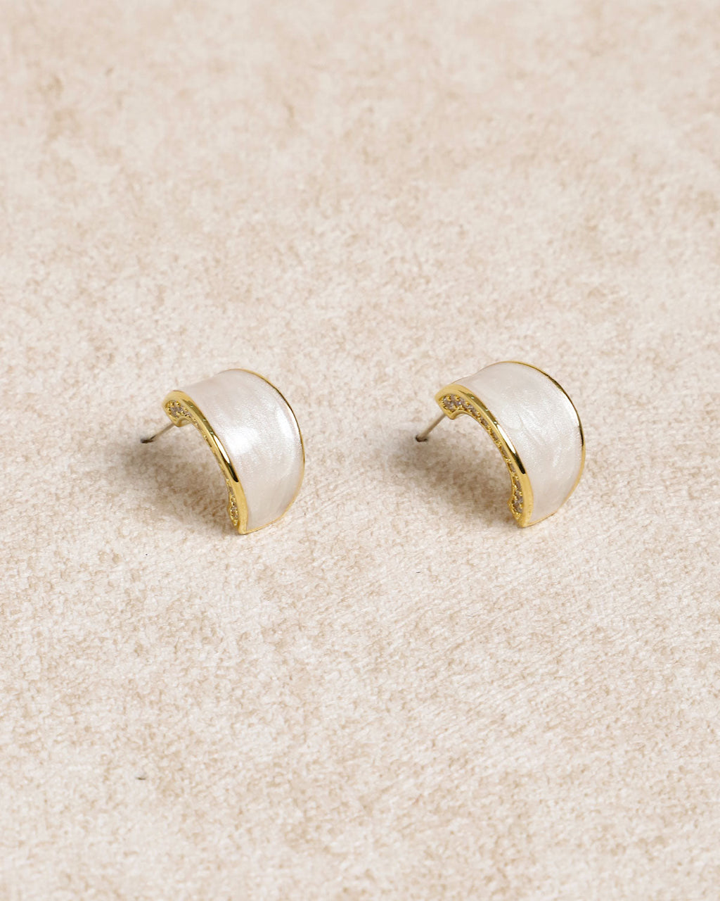 Silver Metal Earrings