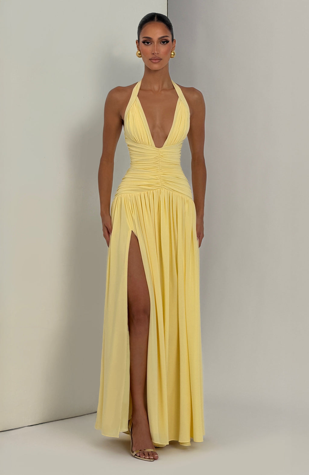 Amaris Maxi Dress - Lemon