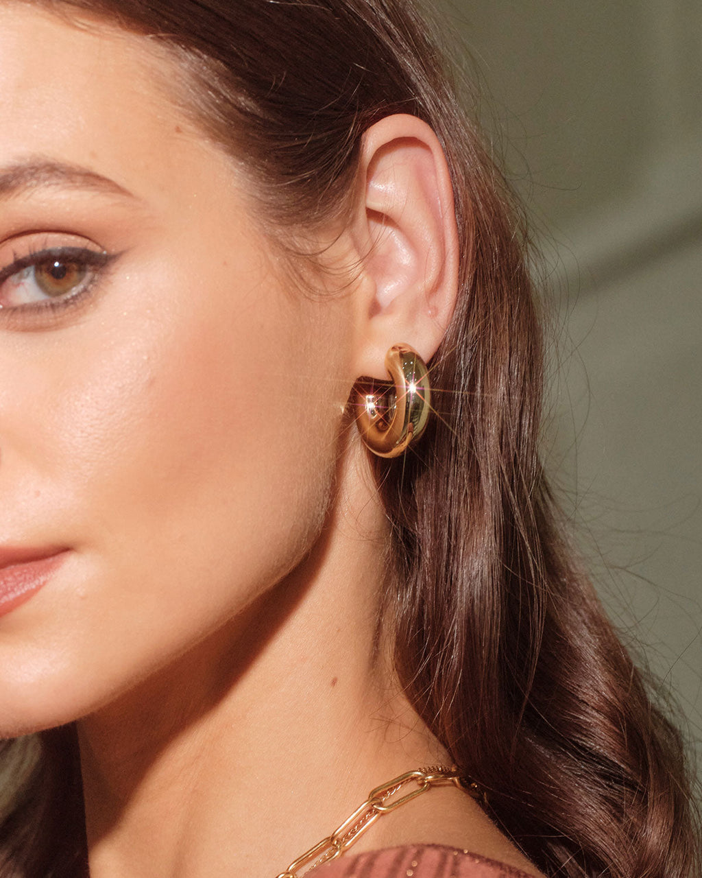 Pendientes de Aro Sloane de Aleación para Mujer