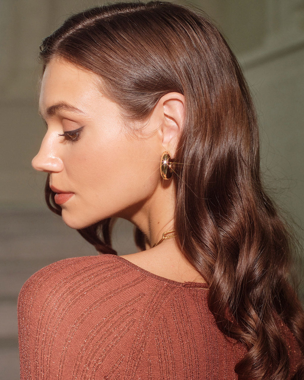 Pendientes de Aro Sloane de Aleación para Mujer