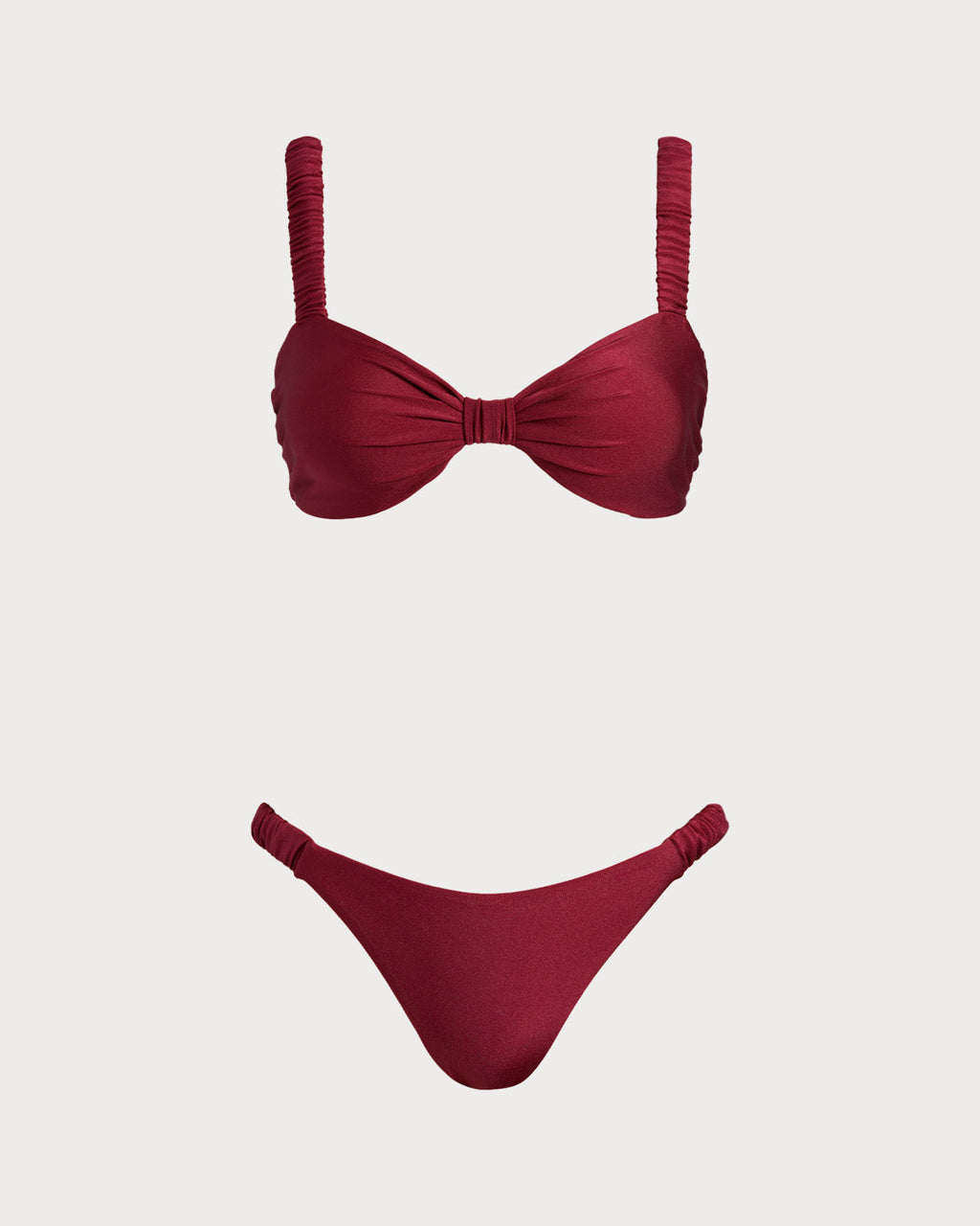 Conjuntos de bikini bralette rojo
