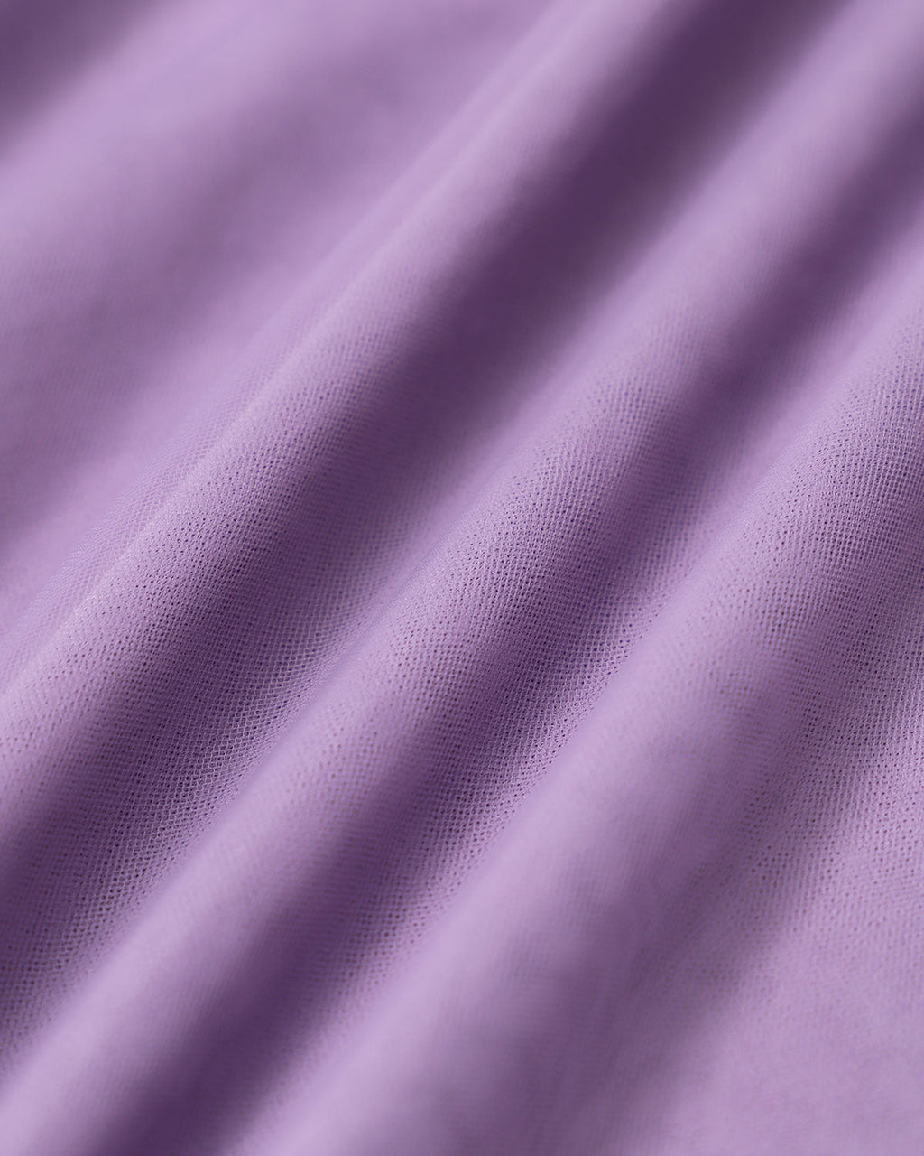 Vestido largo de rejilla fruncido en color morado