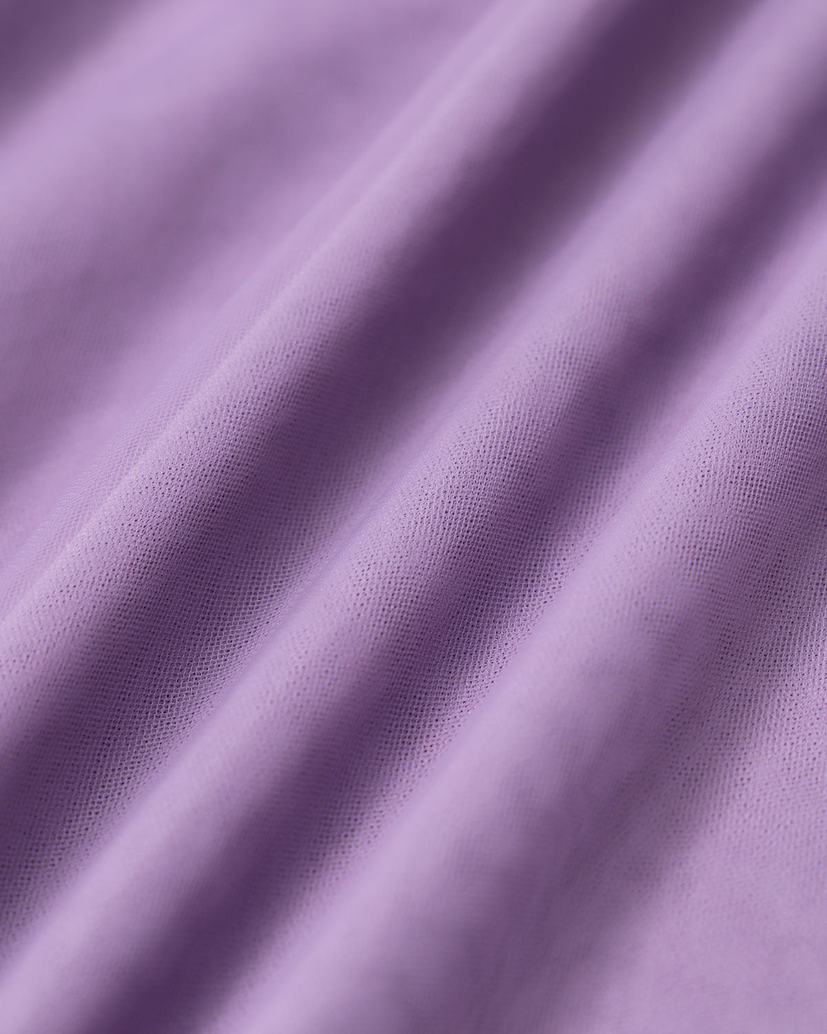 Vestido largo de rejilla fruncido en color morado