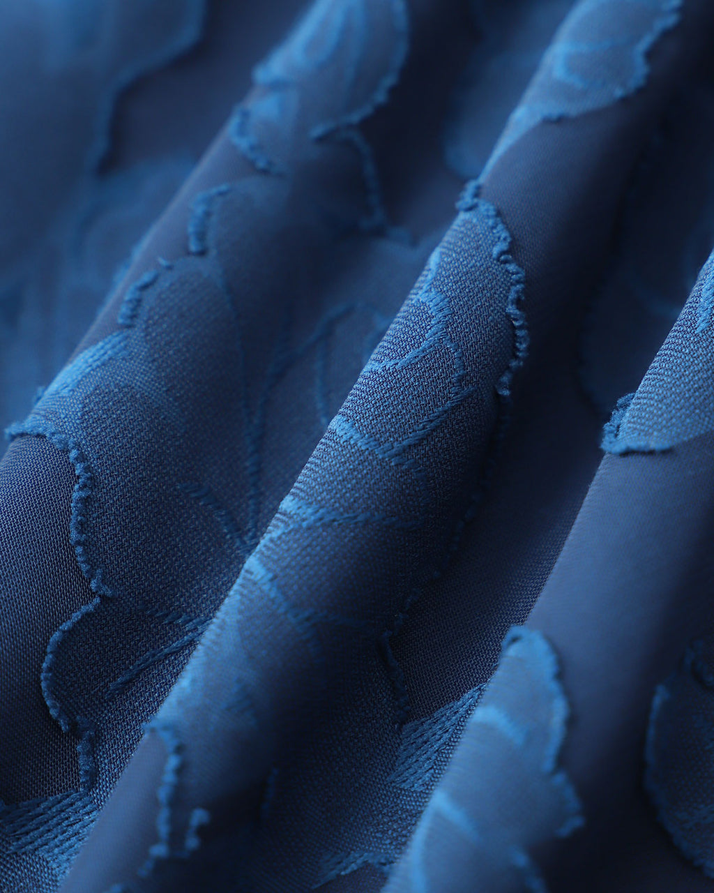 Vestido maxi sin espalda de jacquard azul marino