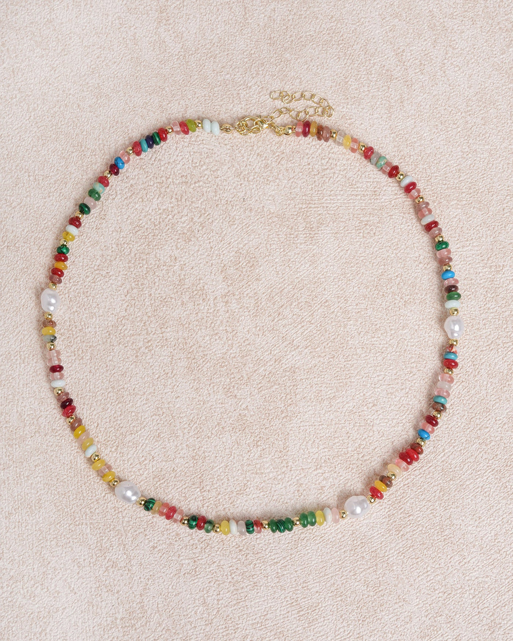 Collar de rayas arcoíris para mujer