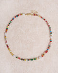 Collar de rayas arcoíris para mujer