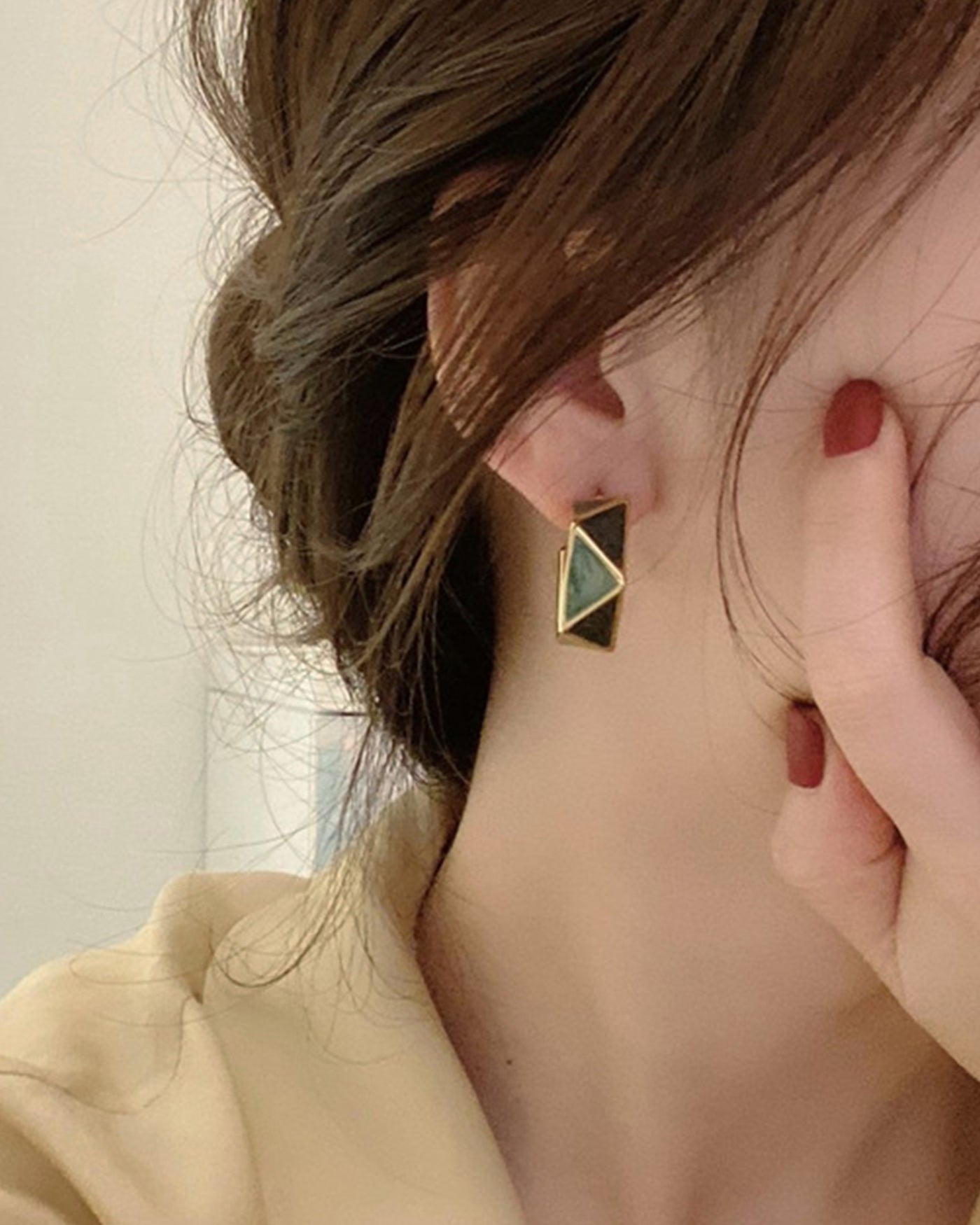 Green Earrings