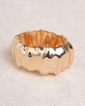Pulsera ancha de oro