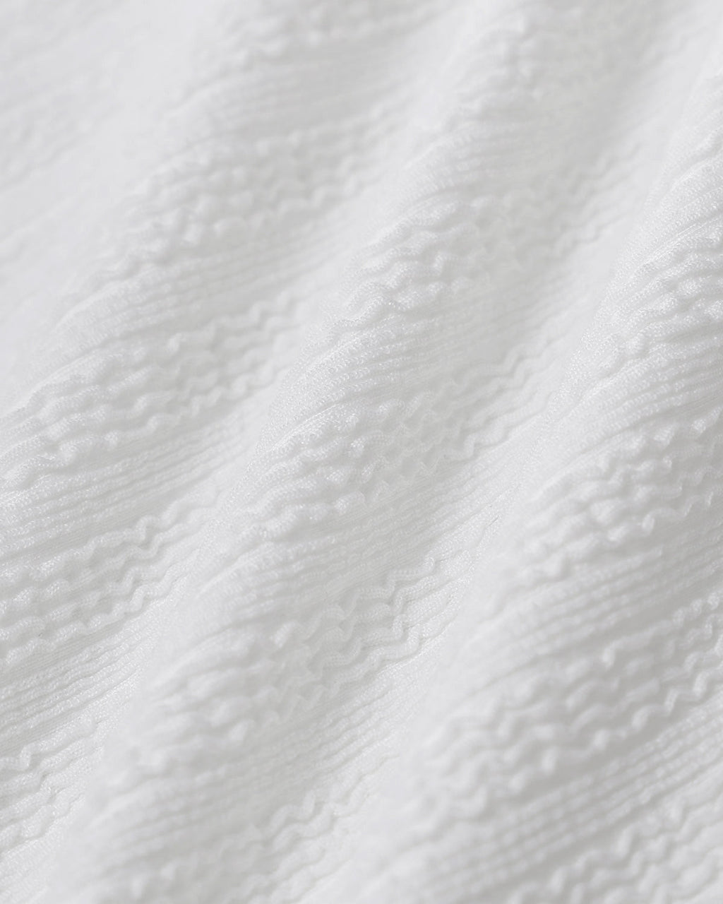 Bralette Blanco Texturizado Traje de Baño Entero