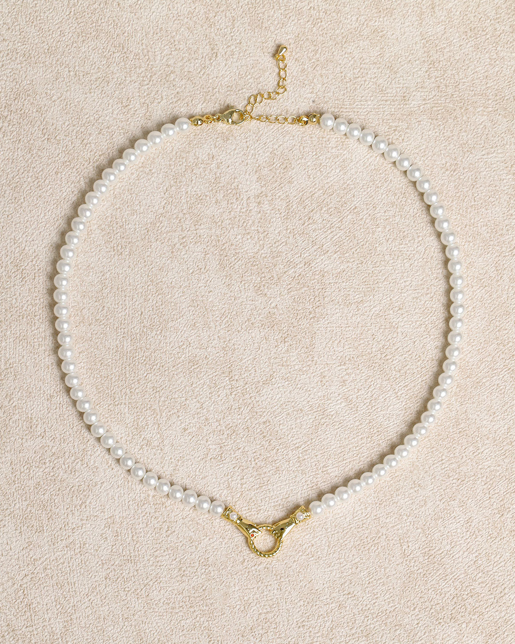 Collar de perlas para clavícula
