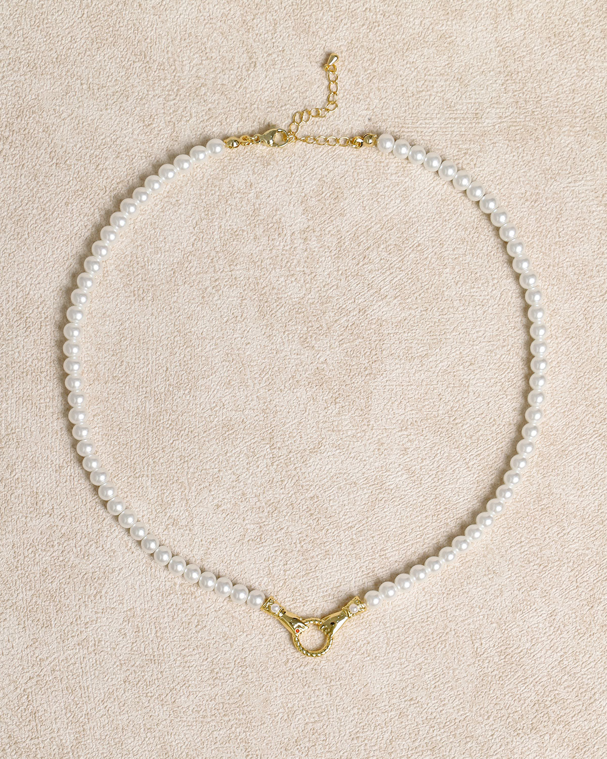 Collar de perlas para clavícula