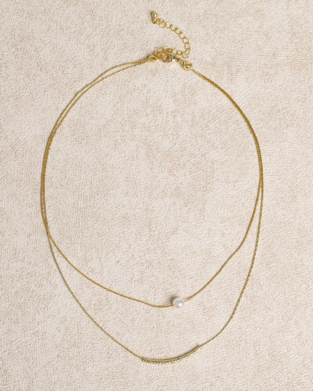 Collar doble de perlas
