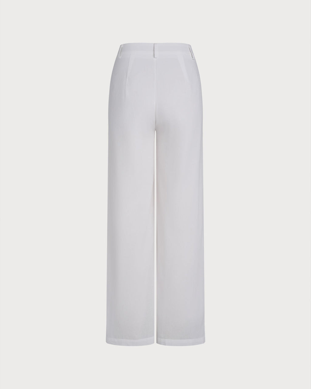 Pantalones informales blancos lisos