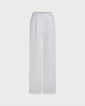 Pantalones informales blancos lisos