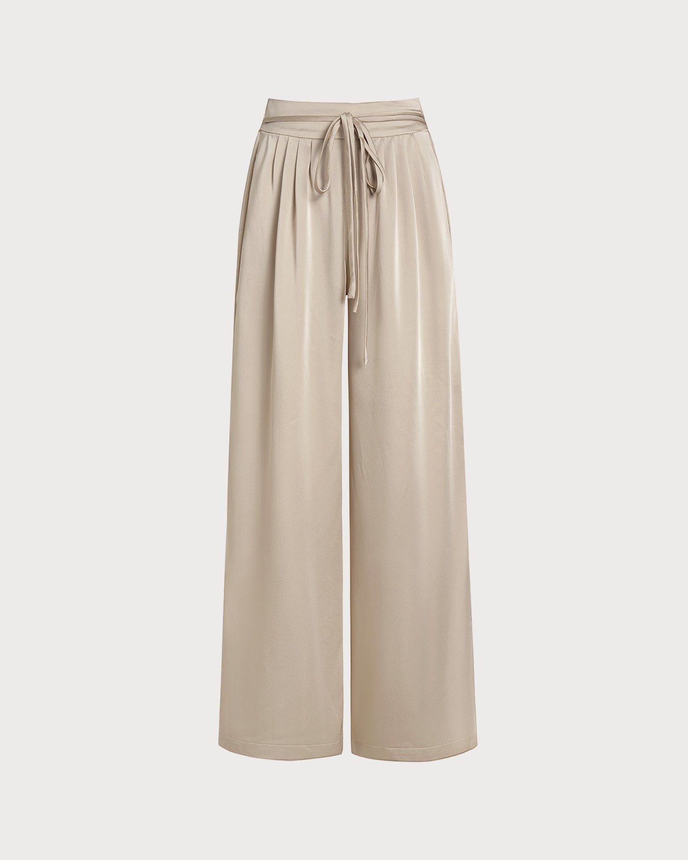 Apricot Elastic Waist Pants