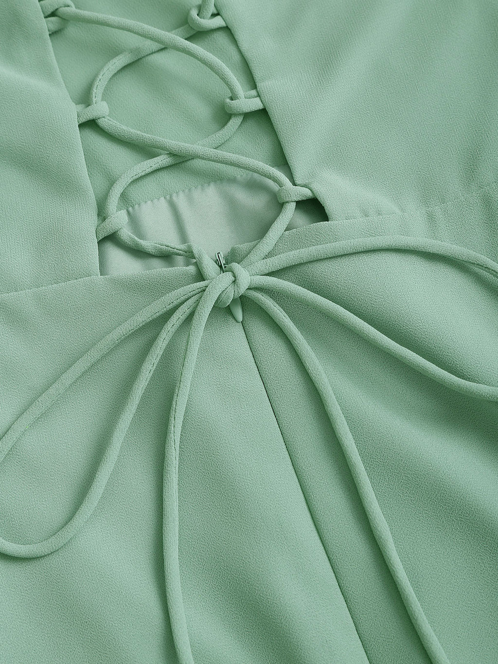 Green Slit Slip Maxi Dress