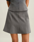 Minifalda sirena gris