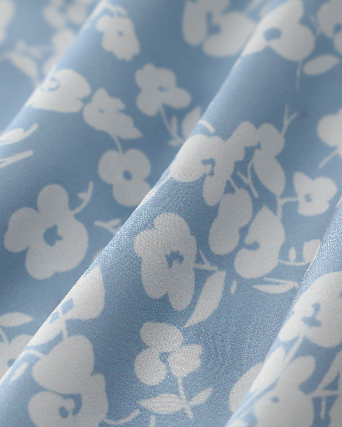 Minifalda acampanada floral azul